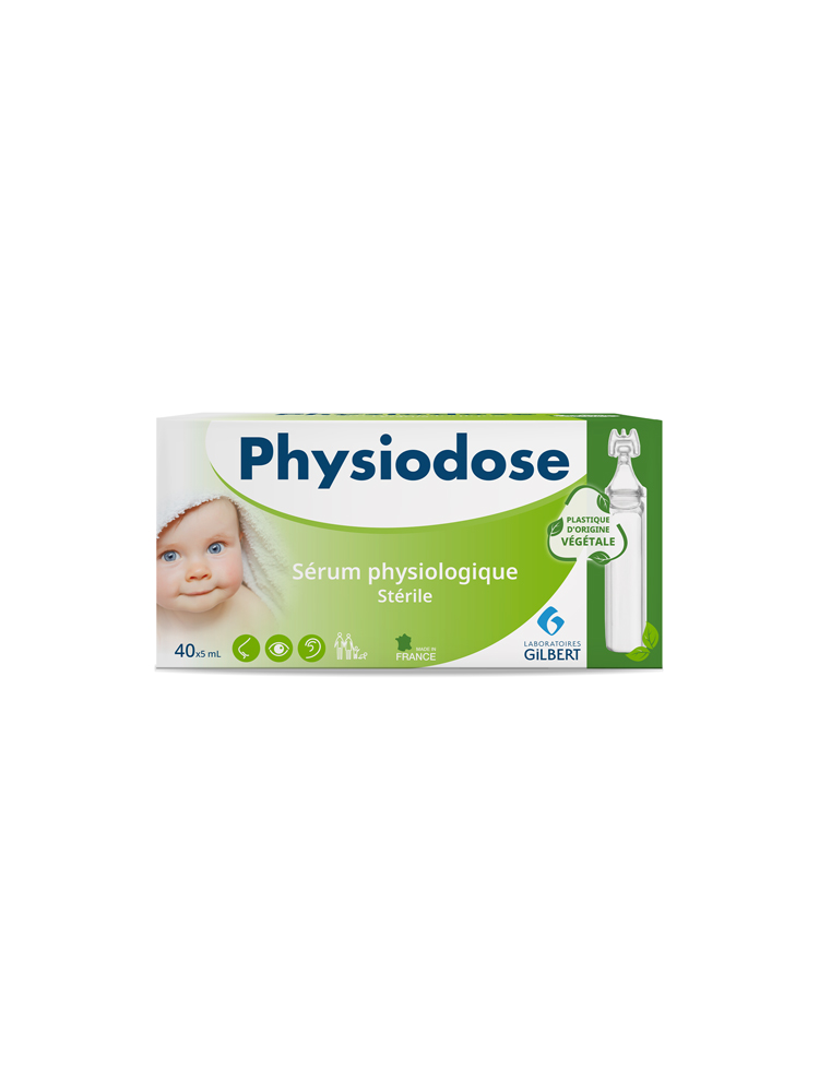 Gilbert Physiodose Sérum Physiologique 40 X 5 ml Pe Végétal